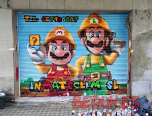 Graffiti Persiana Mario Maker Inmateclim 300x100000